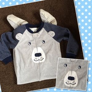 Carter’s Teddy Bear Face Pajamas - 2T